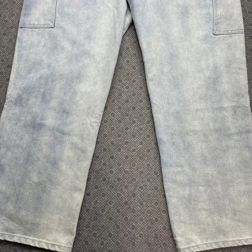 Ecko Unltd Mens Baggy Fit Cargo Jeans Wide Leg Double Knee Denim Size 34 - 40x32